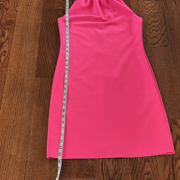 Sail to Sable cowl neck sleeveless bubblegum pink Mini Dress button back XS - Picture 11 of 14